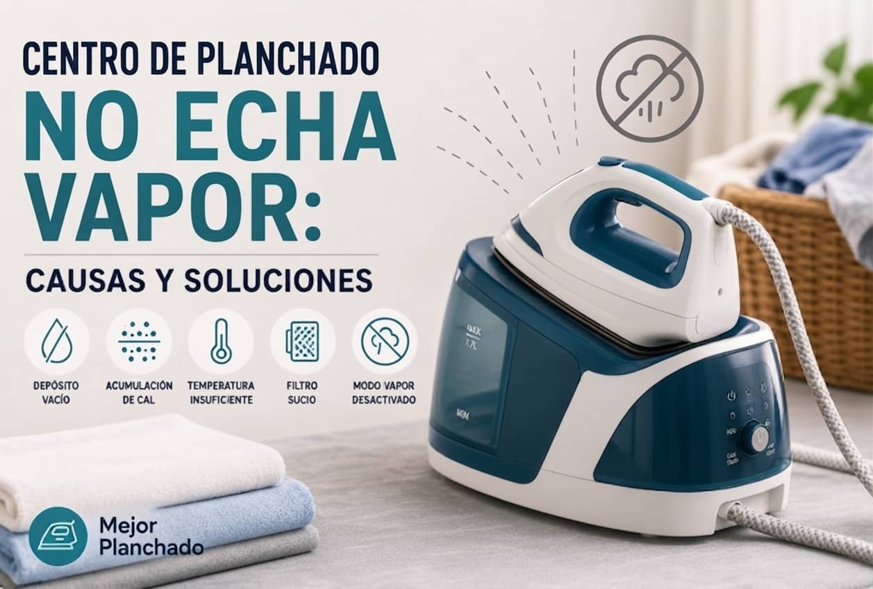 Centro de planchado no echa vapor