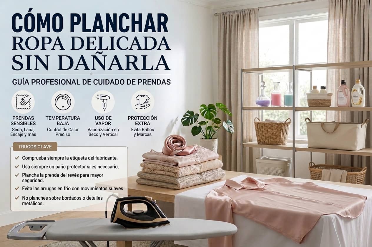 Cómo planchar ropa delicada