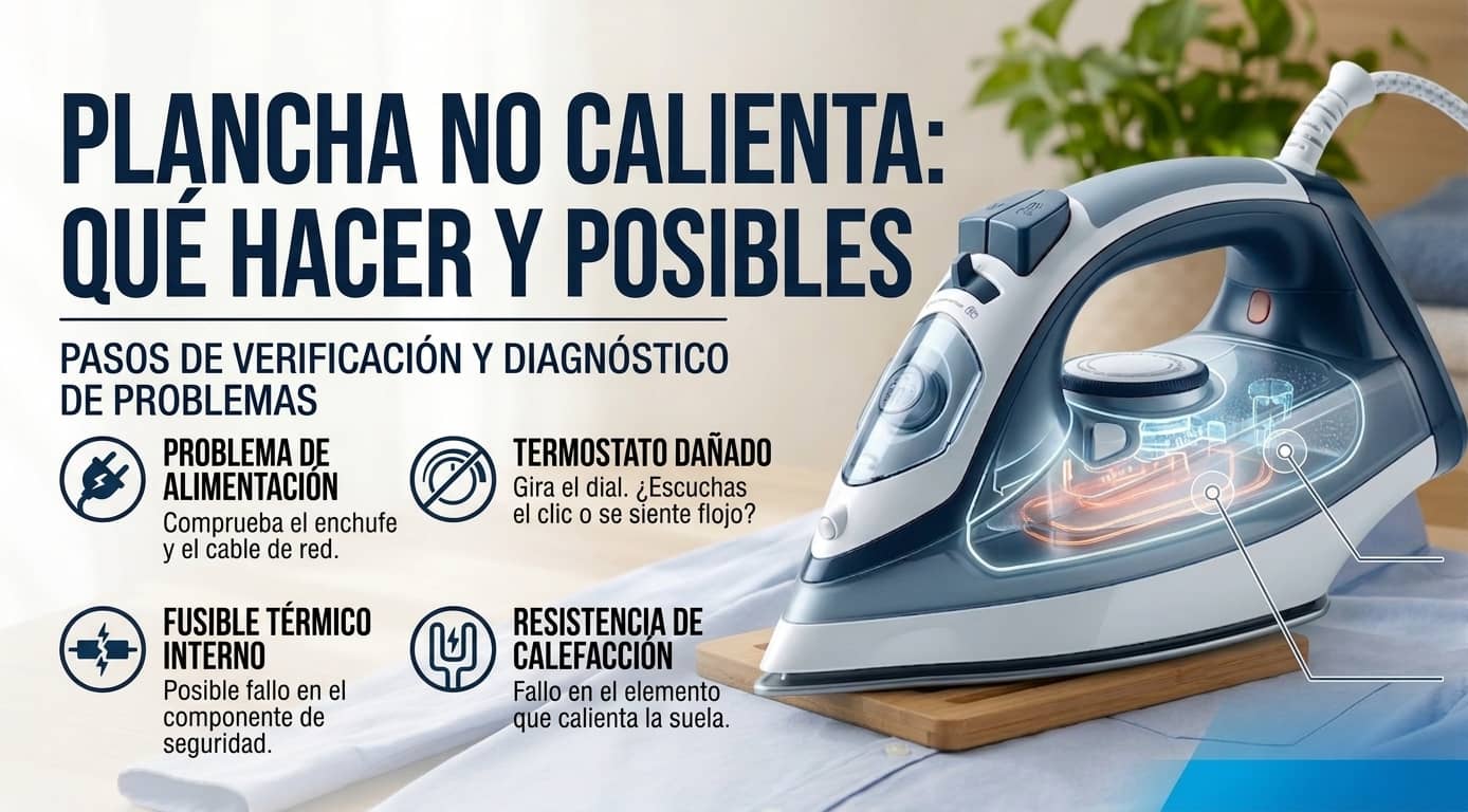 Plancha no calienta