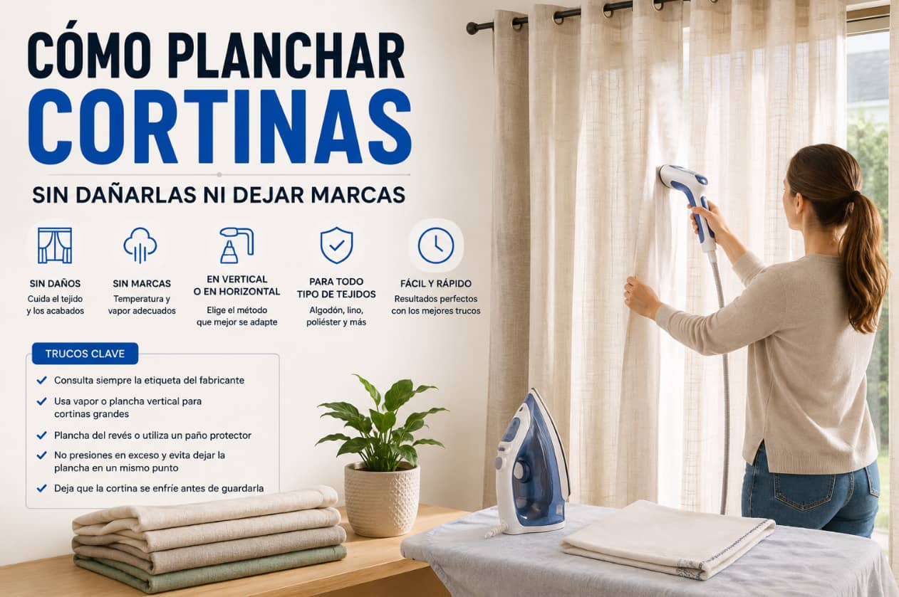 cómo planchar cortinas