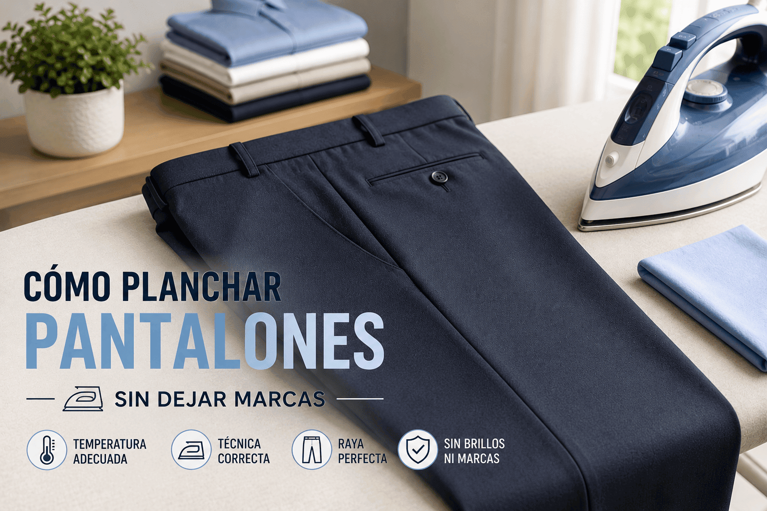 cómo planchar pantalones