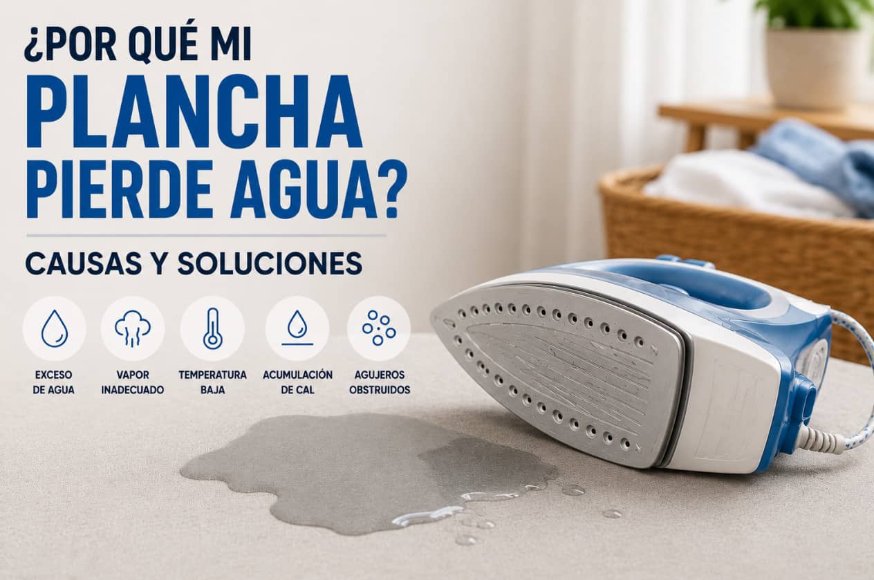 plancha pierde agua
